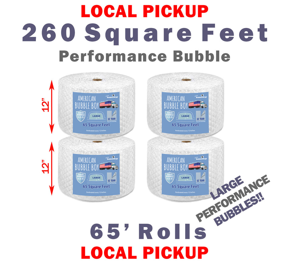 Same Day Local Pickup - 12" Large Performance Grade (1/2) American Bubble Boy Wrap - 260 Square feet